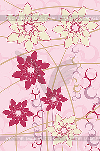 Abstract flower background - vector image