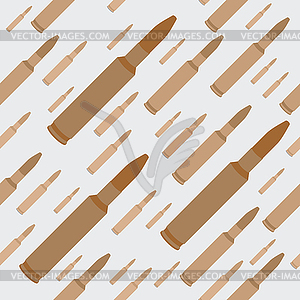 Gun bullets seamless background - vector clip art