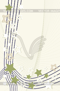Ретро звезды виньетка - векторное графическое изображение
