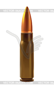 One cartridges for automatic weapons - vector image