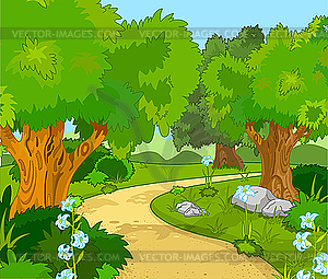 Forest Landscape - vector clip art