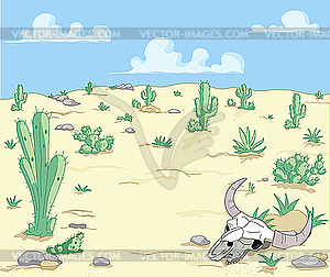 Desert Landscape - vector image