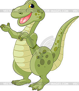 Cute dinosaur - vector image