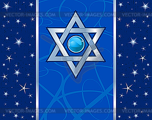 Magen David Holiday design - vector image