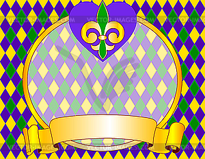 Mardi Gras background design - vector clipart