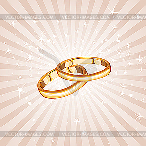 Wedding rings - vector clipart