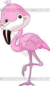 Funny Flamingo - vector clip art