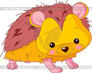 Funny Hedgehog - vector clipart