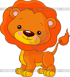 Funny Lion - vector image