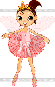 Cute fairy ballerina - vector image