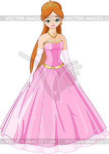 Fairytale princess - royalty-free vector clipart