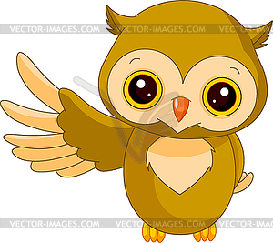 Funny Owl - vector clip art