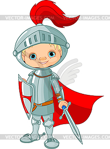 Medieval knight - vector clipart / vector image