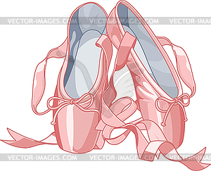 Ballet slippers - vector image
