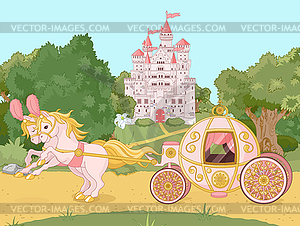 Fairytale carriage - vector clip art