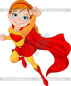 Super Girl - vector EPS clipart