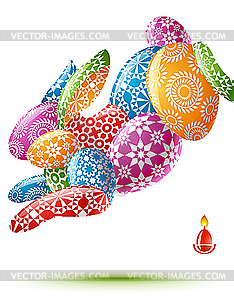 Easter rabbit - vector clip art