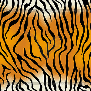 Seamless texture of tiger skin - vector clip art