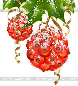 Christmas and New Year background. - color vector clipart