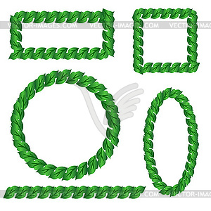 Foliage frames - vector image