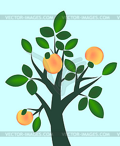 Fruit branch - vector image