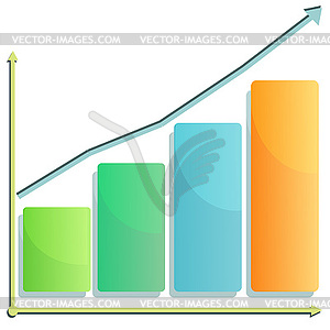 Abstract graph illustration - vector image