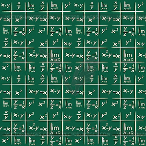 Бесшовный фон с элементами математики - клипарт
