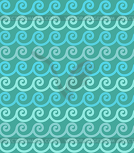 Seamless spirals background - vector clipart