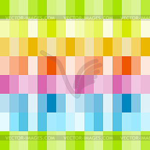 Rainbow colored rows of rectangles - vector clip art