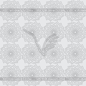 Бесшовные серый фон с орнаментом - векторизованное изображение клипарта