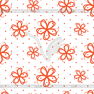 Seamless Flowers - vector clipart / vector image