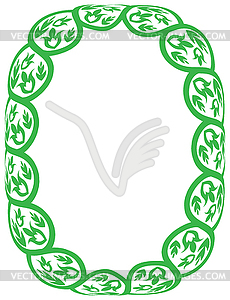 Green frame - vector clip art