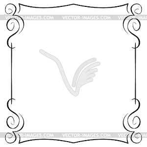 Frame. Hand drawing - vector image