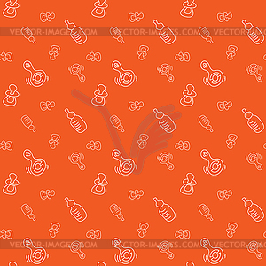 Seamless background for baby - vector clip art