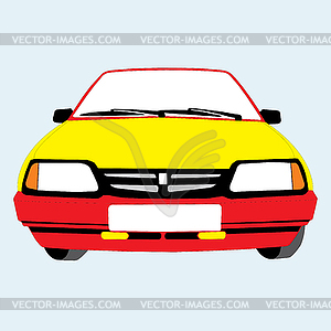 Car - color vector clipart