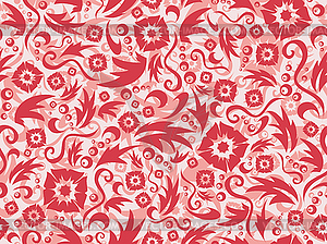 Red seamless pattern - vector image