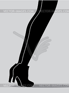 Two women legs - vector clip art