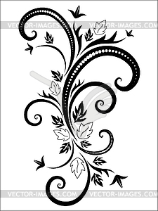 Black pattern for decoration - vector image