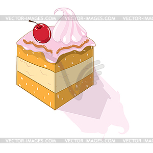 Piece of cake - vector clipart