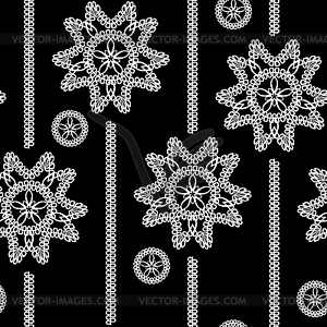 Seamless monochrome background - vector image