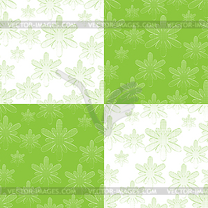 Seamless background with flowers - royalty-free vector image