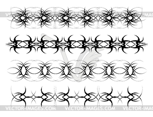 Set of patterns Gothic - vector EPS clipart