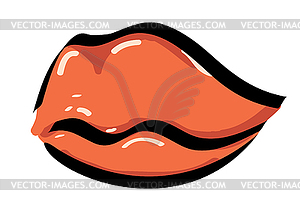 Женские губы - клипарт в векторе