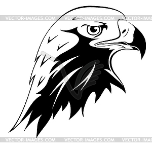 Tattoo. Eagle`s head - vector clip art