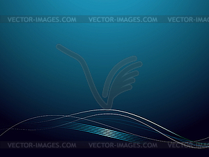 Background with abstract smooth lines - vector clipart