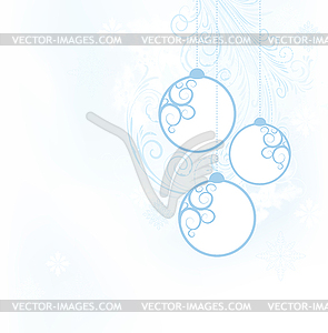 Christmas balls - vector image