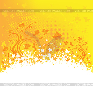 Autumn grunge background - vector EPS clipart