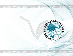 Futuristic abstract background - vector image