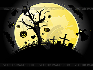 Фон на Хэллоуин - изображение в векторе
