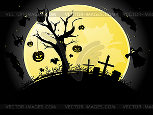 Halloween background - vector image